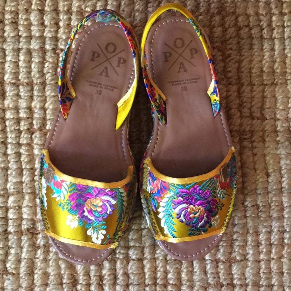 Polychrome Popa Platform Shoes Handmade in Spain